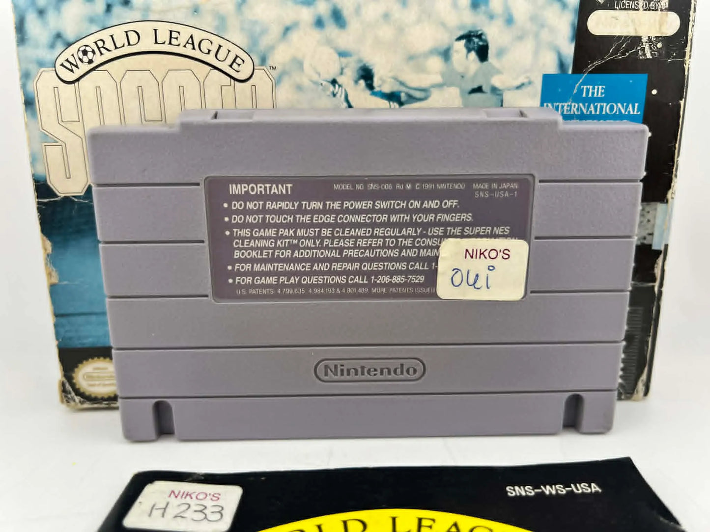 WORLD LEAGUE SOCCER EN BOITE SUPER NINTENDO SNES