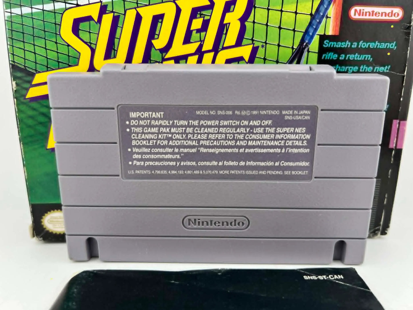 SUPER TENNIS EN BOITE SUPER NINTENDO SNES