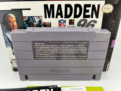 MADDEN NFL 96 SUPER NINTENDO SNES En Boite