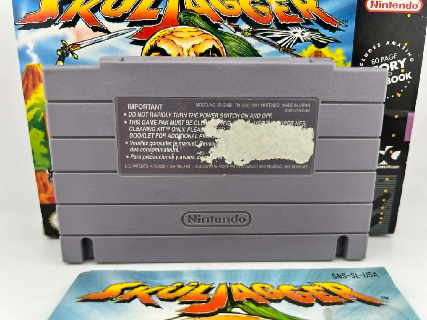 SKULJAGGER en boite SUPER NINTENDO SNES