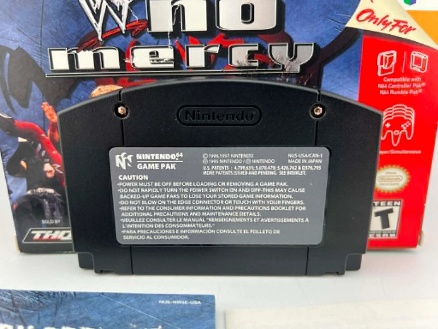 WWF NO MERCY EN BOITE NINTENDO 64 N64