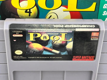 CHAMPIONSHIP POOL EN BOITE SUPER NINTENDO SNES
