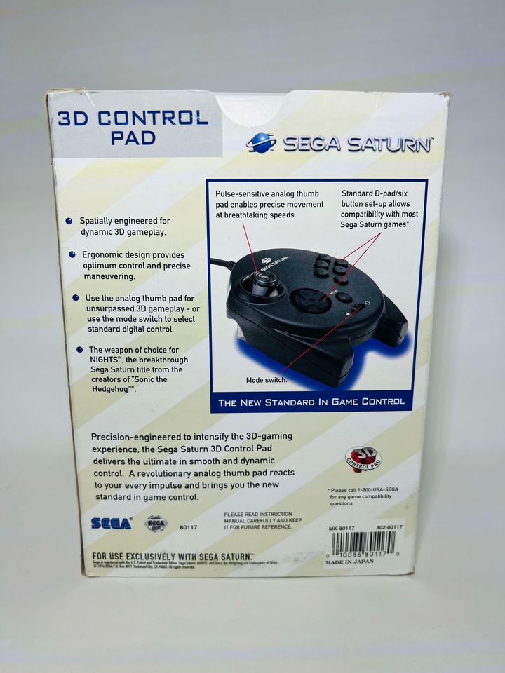 SEGA SATURN 3D CONTROLLER SEGA SATURN SS MK-80117 - jeux video game-x