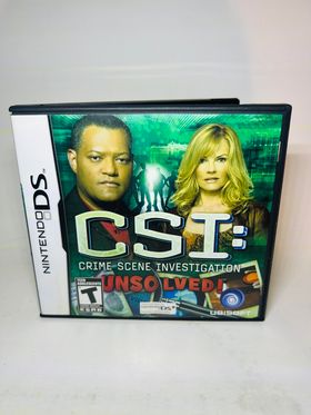 CSI: CRIME SCENE INVESTIGATION UNSOLVED NINTENDO DS - jeux video game-x