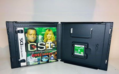 CSI: CRIME SCENE INVESTIGATION UNSOLVED NINTENDO DS - jeux video game-x