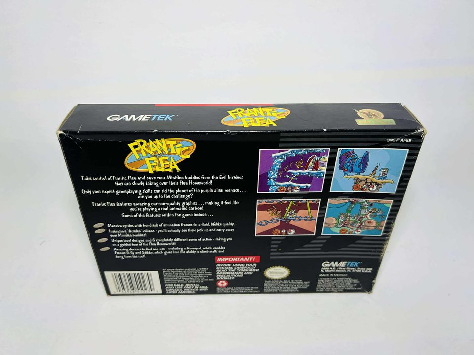 FRANTIC FLEA EN BOITE SUPER NINTENDO SNES - jeux video game-x