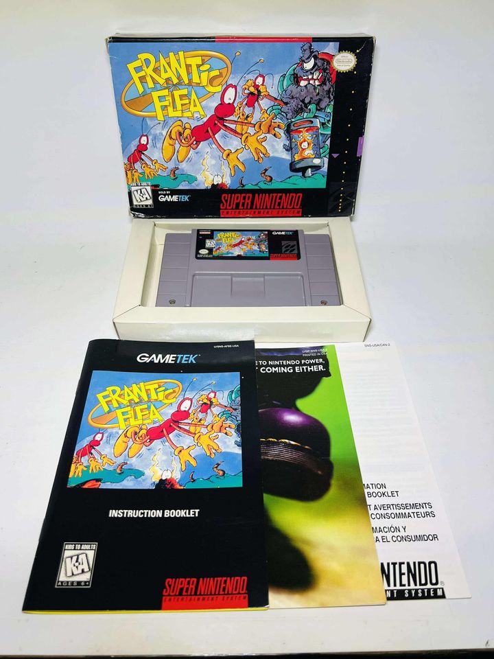 FRANTIC FLEA EN BOITE SUPER NINTENDO SNES - jeux video game-x