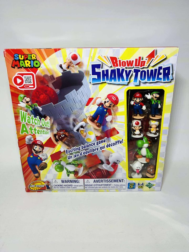 JEU SOCIETE EPOCH GAMES SUPER MARIO BLOW UP! SHAKY TOWER BALANCING GAME JSOCIETE