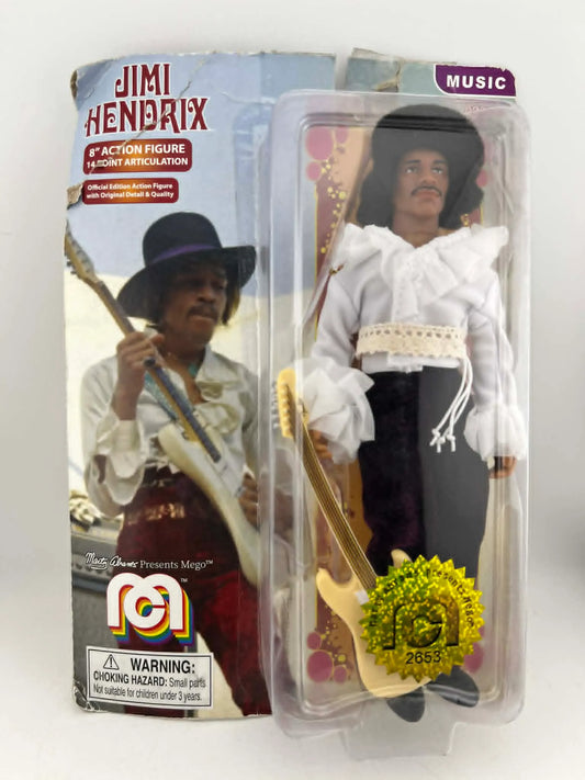 Figurine Mego Jimi Hendrix 8 pouces Monterey