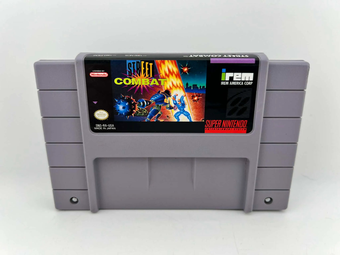 STREET COMBAT SUPER NINTENDO SNES