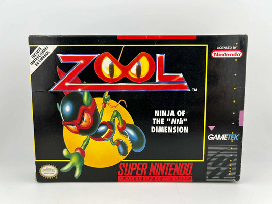 ZOOL NINJA OF THE NTH DIMENSION en boite SUPER NINTENDO SNES