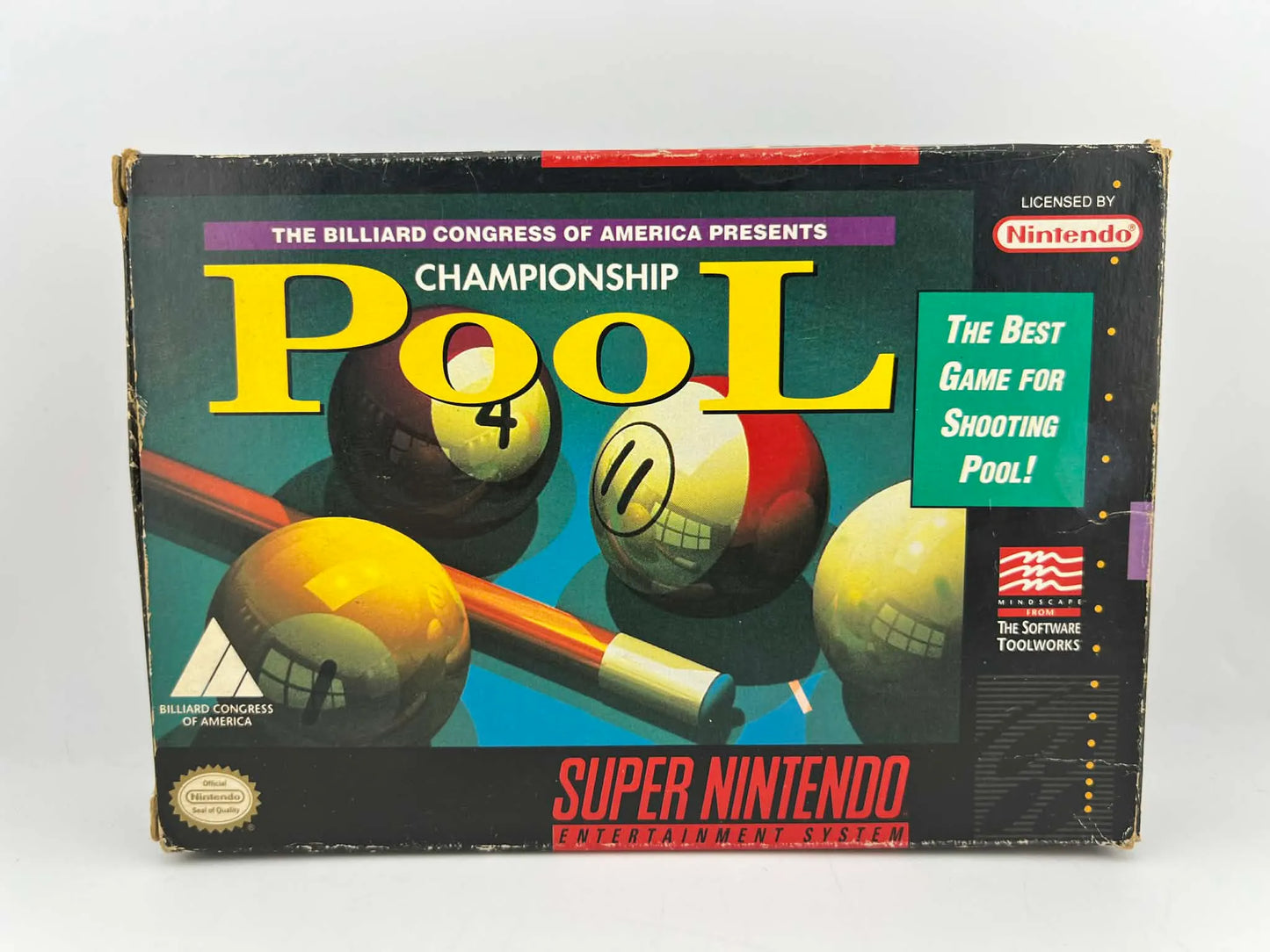 CHAMPIONSHIP POOL EN BOITE SUPER NINTENDO SNES