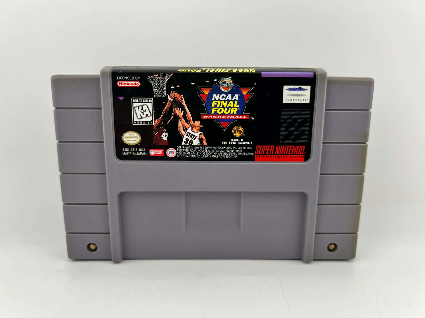 NCAA Final Four Basketball Super Nintendo SNES