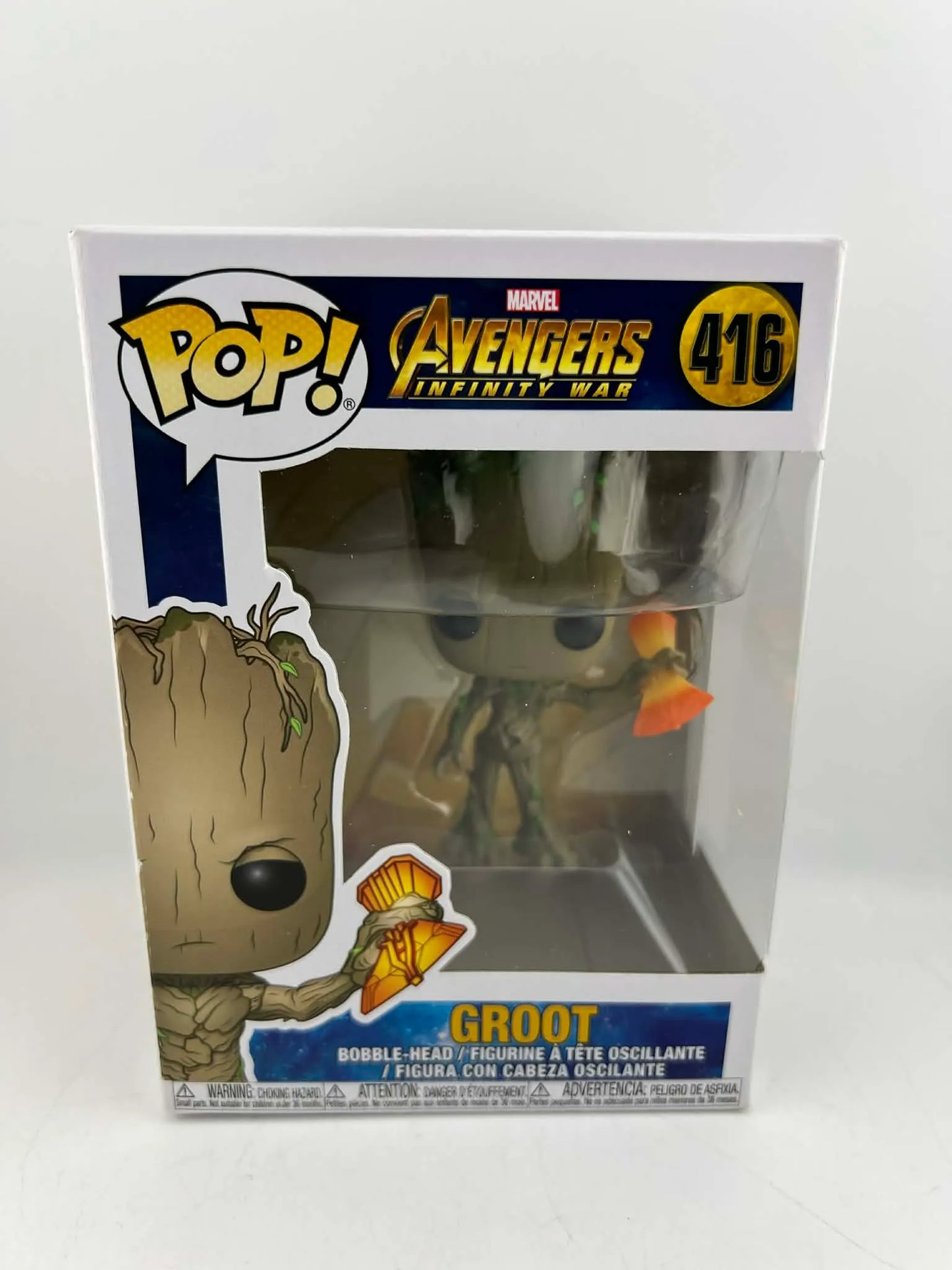 Funko Pop ! Figurine vinyle Marvel Avengers Infinity War Groot #416