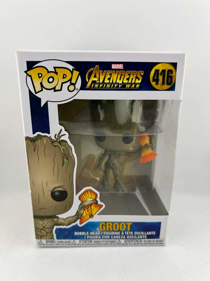 Funko Pop ! Figurine vinyle Marvel Avengers Infinity War Groot #416
