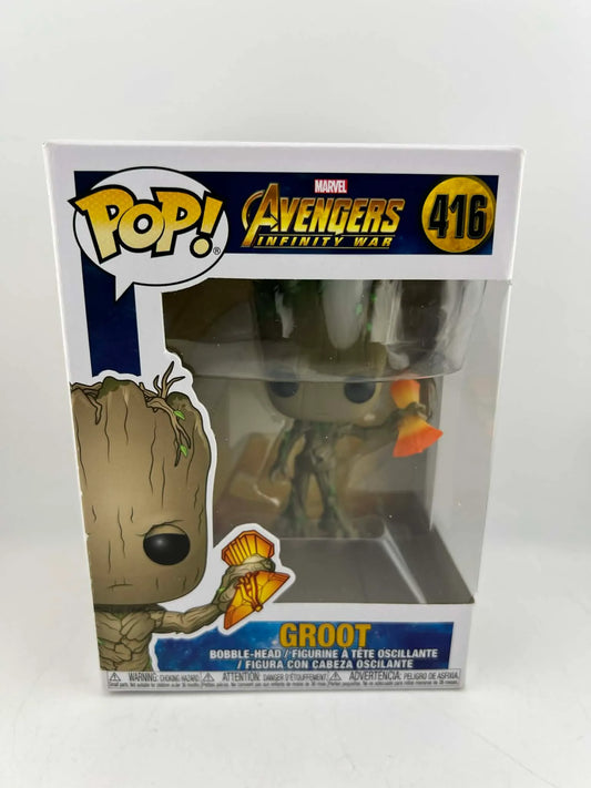 Funko Pop ! Figurine vinyle Marvel Avengers Infinity War Groot #416