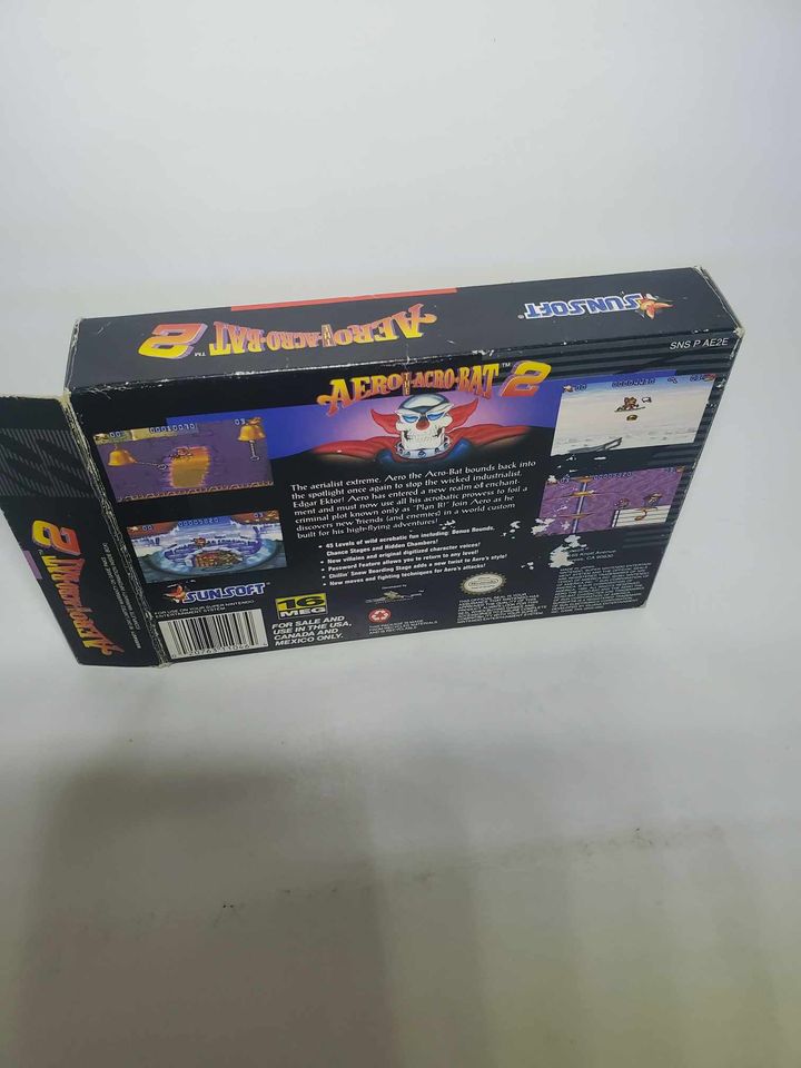 AERO THE ACRO-BAT 2 EN BOITE SUPER NINTENDO SNES - jeux video game-x