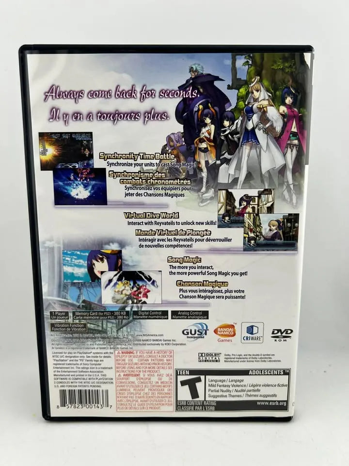 Ar Tonelico 2 Melody of MetaFalica Limited Edition Playstation 2 PS2