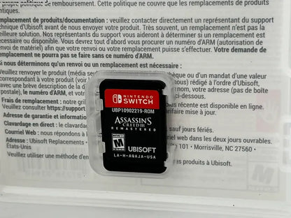 Assassin's Creed III 3 Remastered Nintendo Switch