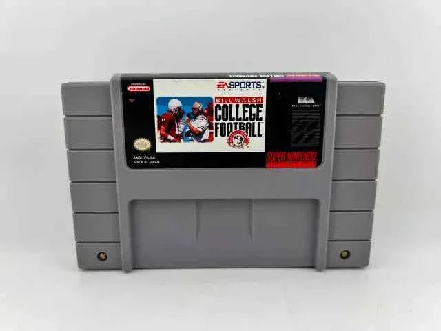 Bill Walsh College Football Super Nintendo Snes