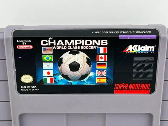 Champions World Class Soccer Super Nintendo Snes