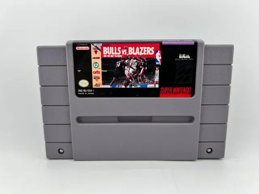 Bulls Vs Blazers and the NBA Playoffs Super Nintendo Snes