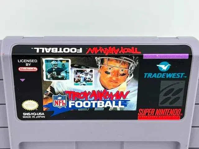 Troy Aikman NFL Football Super Nintendo SNES