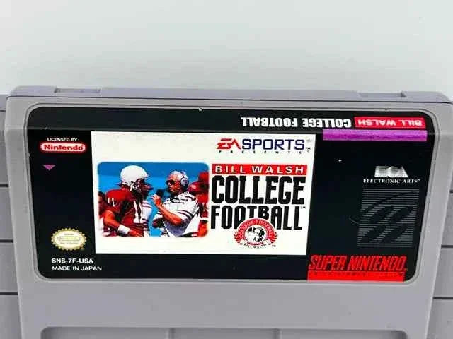 Bill Walsh College Football Super Nintendo Snes