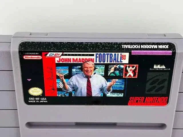 John Madden Football 93 Super Nintendo Snes