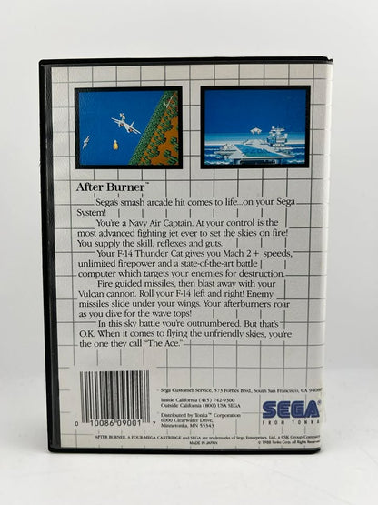 After Burner Sega Arcade Hit Sega Master System SMS
