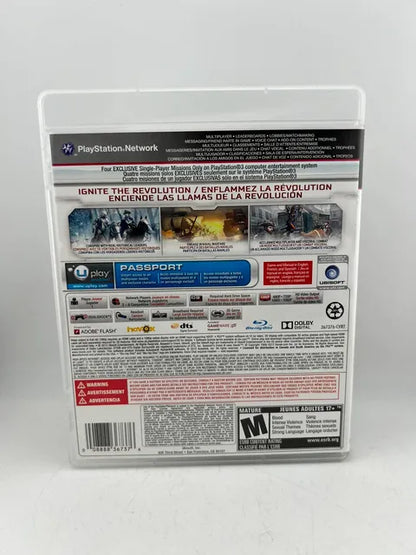 Assassin's Creed III 3 Special Edition Playstation 3 PS3