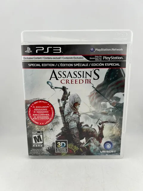 Assassin's Creed III 3 Special Edition Playstation 3 PS3