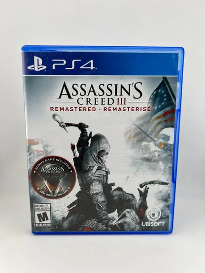 Assassin's Creed III 3 Remastered Playstation 4 PS4