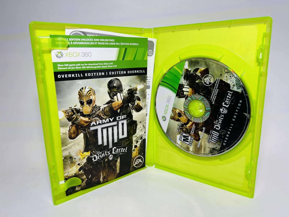 ARMY OF TWO: THE DEVILS CARTEL Overkill Edition XBOX 360 X360 - jeux video game-x