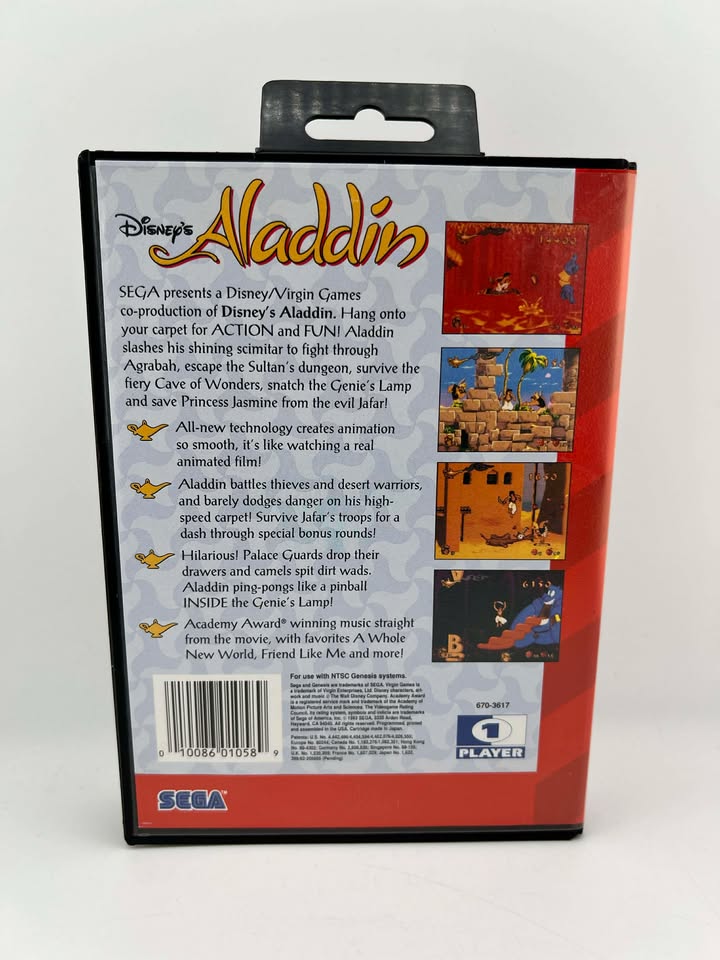 Disney's Aladdin Sega Genesis SG