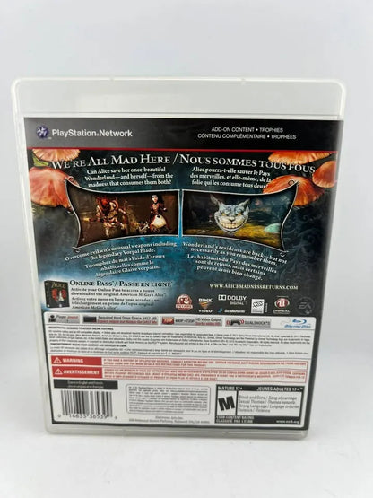 Alice: Madness Returns Playstation 3 PS3