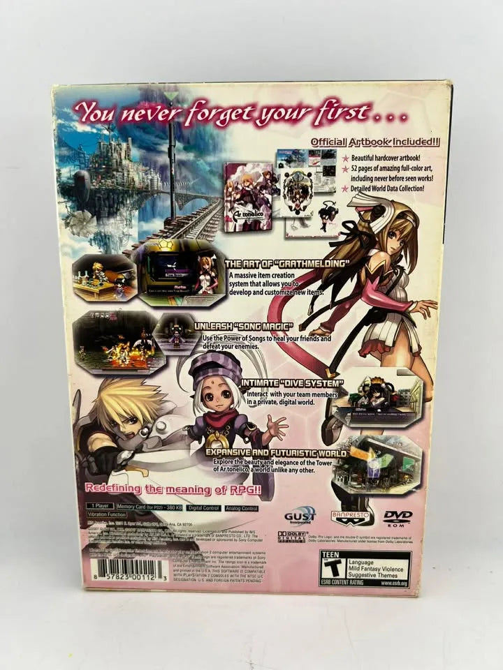 Ar Tonelico Melody of Elemia Limited Edition Playstation 2 PS2