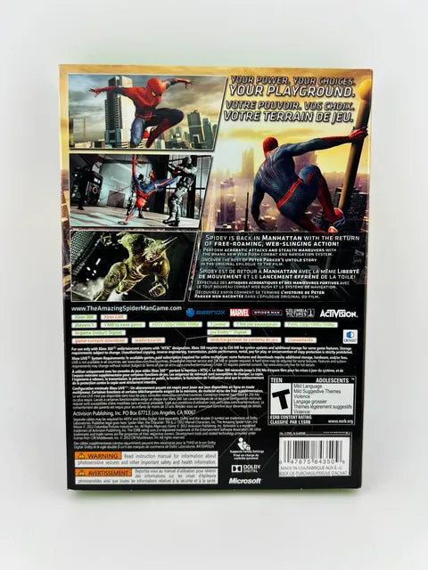 The Amazing Spiderman Xbox 360 X360