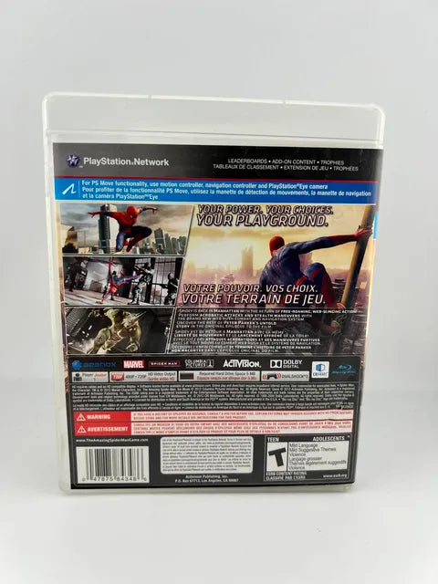 The Amazing Spiderman Playstation 3 PS3