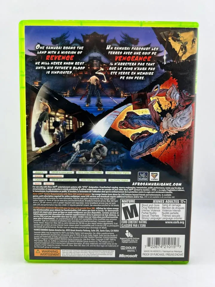 Afro Samurai Xbox 360 X360