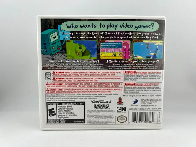 Adventure Time: Hey Ice King! Why'd You Steal Our Garbage?! Nintendo 3DS