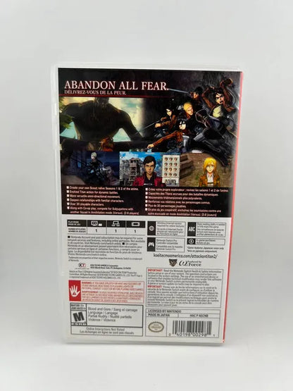 Attack on Titan 2 Nintendo Switch