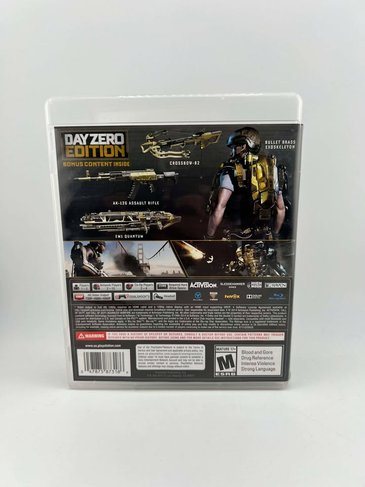 Call of Duty Advanced Warfare Day Zero Playstation 3 PS3