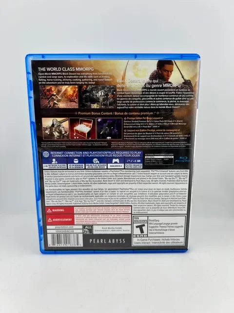 Black Desert Prestige Edition Playstation 4 PS4