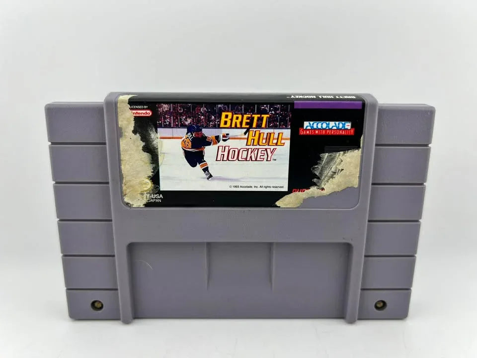 Brett Hull Hockey Super Nintendo Snes