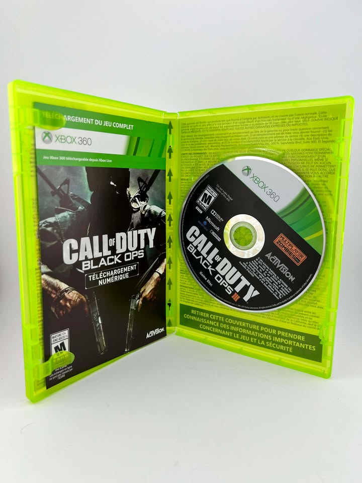 Call Of Duty Black Ops III 3 Xbox 360 X360