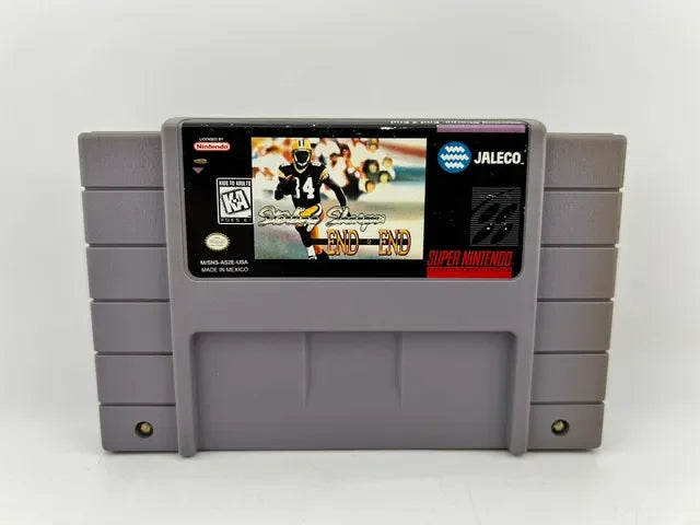 Sterling Sharpe End 2 End Super Nintendo Snes