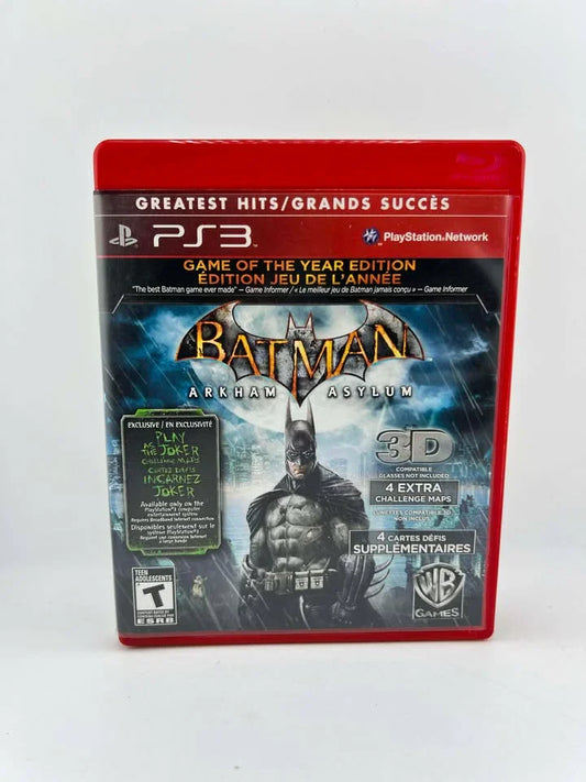 Batman: Arkham Asylum Game of the Year Greatest Hits Playstation 3 PS3