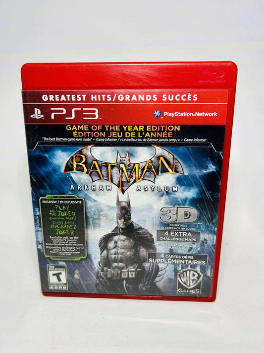 BATMAN: ARKHAM ASYLUM GAME OF THE YEAR GOTY GREATEST HITS (PLAYSTATION 3 PS3) - jeux video game-x