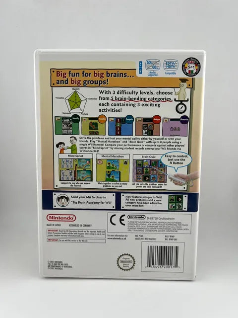 Big Brain Academy for Wii PAL IMPORT